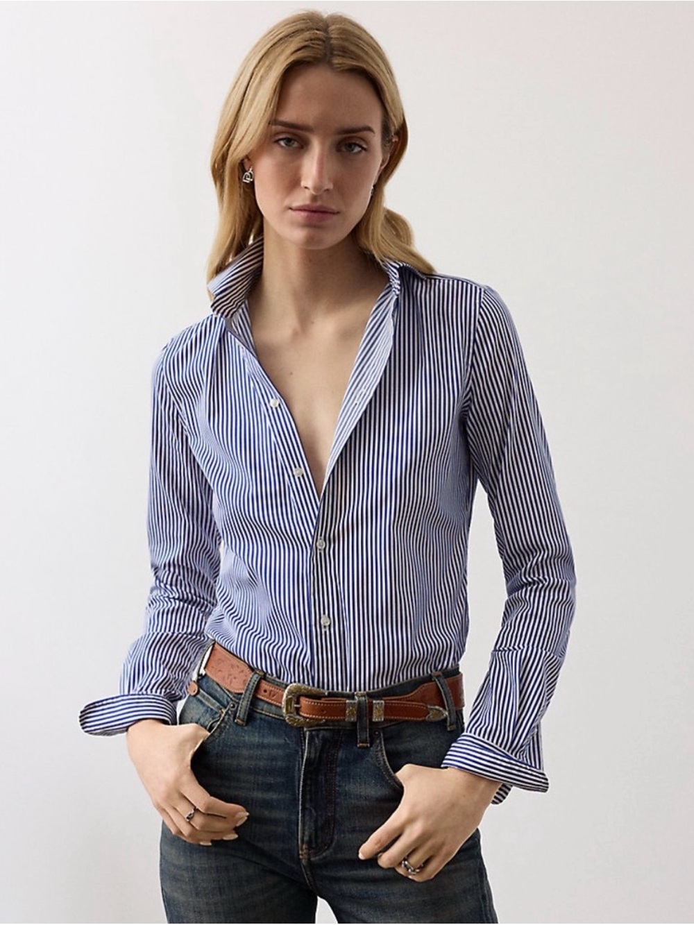 J. Crew Everyday Boy Cotton Poplin Striped Button-Down Shirt